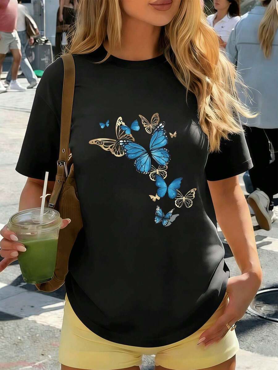 Women T-Shirts - Black - View 1
