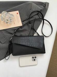 Women's Fashion Minimalist Versatile Clutch - Black - View 9