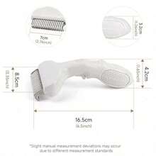 1pc Cat Deshedding Brush, Suitable For Dogs And Cats Undercoat Brush - Deshedding Brush And Grooming Brush - Suitable For Long And Short Haired Pets Dogs And Cats - Detangling Brush For Matted Hair, Suitable For Cats, Puppies, Rabbits, Horses - Multicolor - View 6