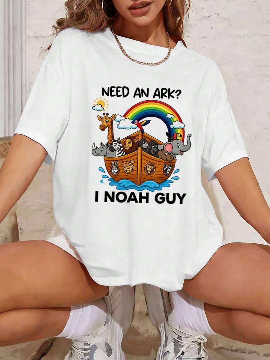 Dam-T-shirts - Vitt - Visa 1