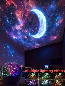 [RGB Magic Ball Light] LED Starry Sky Projector, USB Powered, Color Changeable, Suitable For Home, Living Room And Bedroom Decor, Ideal For Creating Atmosphere For Dates, Holidays, Birthday Parties, Perfect Gift For Friends - Multi-color light - View 7