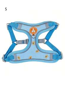 1pc/High-Reflective Pet Chest Harness, For Night-Time Outings. Suitable For Small And Medium-Sized Dogs. Bright Color Combination. Anti-Escape And Pullable For Walking. - Multicolor - View 5
