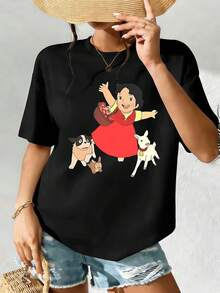 Women T-Shirts - Black - View 2