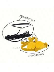 1pc Anti-Bite Flight Training Rope, Parrot Bird Pet Leash Set, Ultra-Light Harness Leash, Soft & Portable Pet Toy - View 7