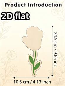 1pc Blank Wooden Tulip Decor, Handprint Art Wooden Sign, Baby Handprint Floral Keepsake, Mother's Day Gift From Kids, Newborn Memorial Craft, Home Decor, DIY Craft Kit For Children, Tulip Handprint Art Wooden Sign, Cozy Home Decor, Mother's Day Handprint Floral DIY Card, Suitable For Living Room, Bedroom, Office Desk, Mother's Day, Wedding Anniversary, Friends, High-End Household Gift - DIY Handprints With Small Flowers - View 4