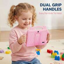 Kids Tablet 7 Inch Android 13/ Unisoc 7731E 4-Core/2GB RAM + 32GB ROM/ 802.11b WIFI 2.4G/1280x600px IPS Resolution Screen / Dual Camera 0.3MP+2.0MP/Parent Control/Pre-Installed APPs/Learning Educational Tablet With Case - 藍色 - 查看 6