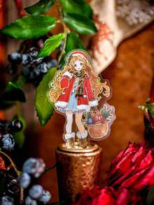 (4 verschiedene Designs) 1 Packung mit 15 Stücke Weihnachts-Themen Aufkleber, kreative ästhetische Aufkleber-Abziehbilder, DIY Dekorations-Scrapbooking Bastelmaterialien, Urlaubsgeschenk, personalisiertes Sammelalbum Schulmaterial - Ein süßes Weihnachten - Übersicht 7