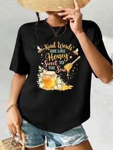 Women T-Shirts - Black - View 2
