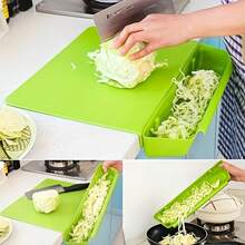 1-In-1 Anti-Slip Chopping Board And Food Storage Container - Heavy-Duty Movable Chopping Board, Knife Slot, For Indoor/Kitchen, Camping, Picnic Use, Pink/Black Design - Space-Saving Durable Kitchen Gadget, Kitchen Organizer And Storage - View 7