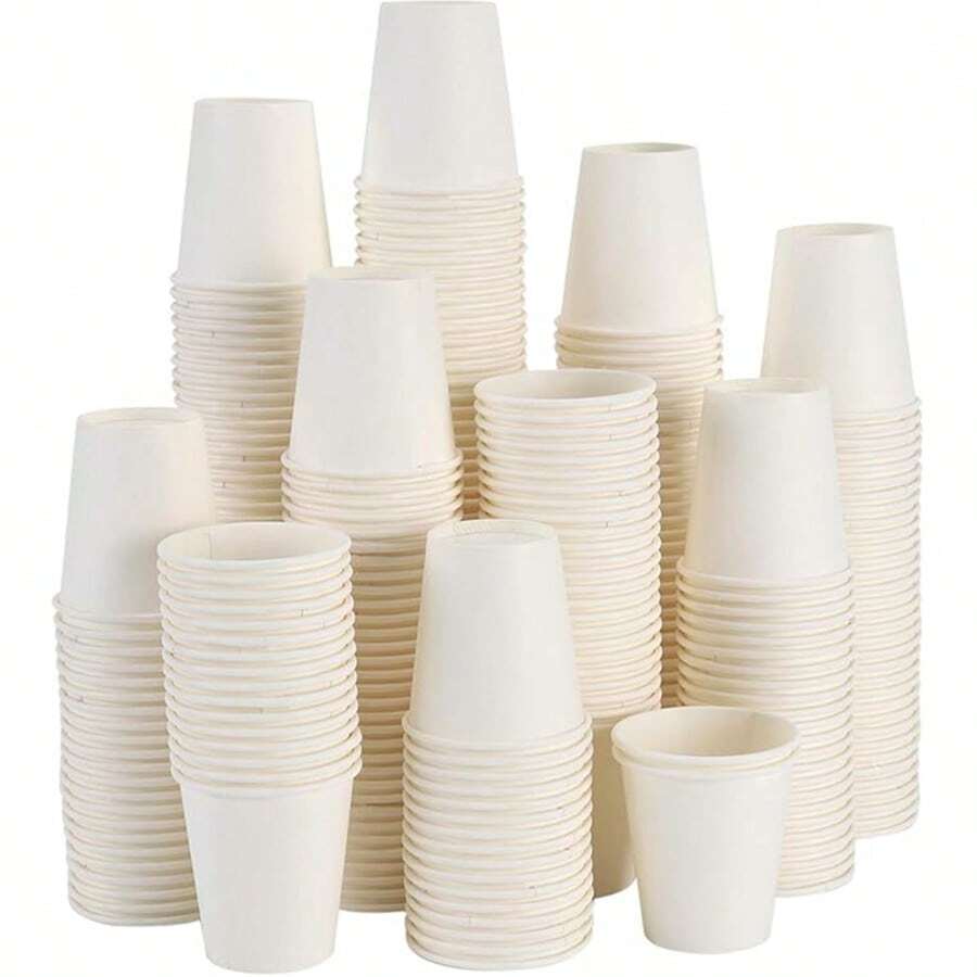 Bathroom Cups, 100 Pack 3 Oz Paper Cups 3 Oz Mouthwash Cups, Small Disposable Espresso, Durable And Convinent For Home, School, Or Travel - 3 OZ - Xem 1