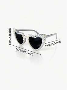 Newlywed Decoration Groom & Bride Fashion Glasses, Just Married Wedding Party Honeymoon Accessories, White And Black - Multicolor - View 7