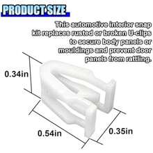 ZIMISI Universal Car Clips, Small Plastic Automotive Dashboard Trim Clip, Front Console Fastener, Car Retainer Clips Replacement, Vehicle Instrument Panel Clip For Most Cars (20PCS) - 40Pcs - View 2