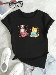 Women T-Shirts - Black - View 2