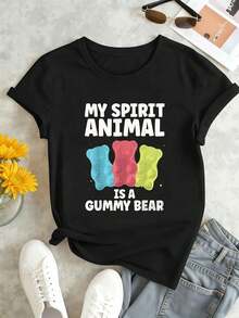 Women T-Shirts - Black - View 1
