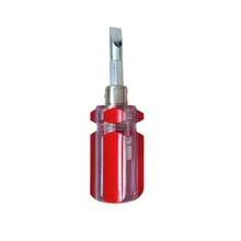 4 chiếc tua vít mini hình củ cà rốt | Tua vít đầu dẹt hai rãnh từ tính nhỏ gọn, chất liệu thép - tua vít - Xem 5