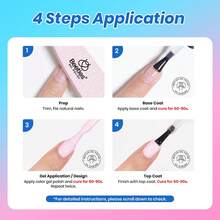 Beetles Summer Box 20 Colors Spring Summer Gel Nail Polish Set, Pastel Neon Bright Rainbow Core Gel Polish, HEMA-Free TPO-Free With Base & Top Coat, UV LED DIY Salon Home Nail Art Gifts For Women - 20 Colors Rainbow Core - 查看 7