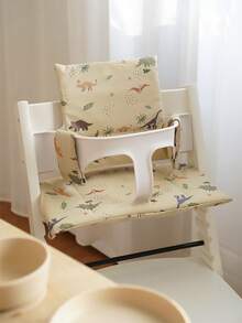 一套恐龙和独角兽印花软垫，适用于Stokke Tripp Trapp高脚椅，舒适透气，可机洗。 - 彩色 - 查看 1