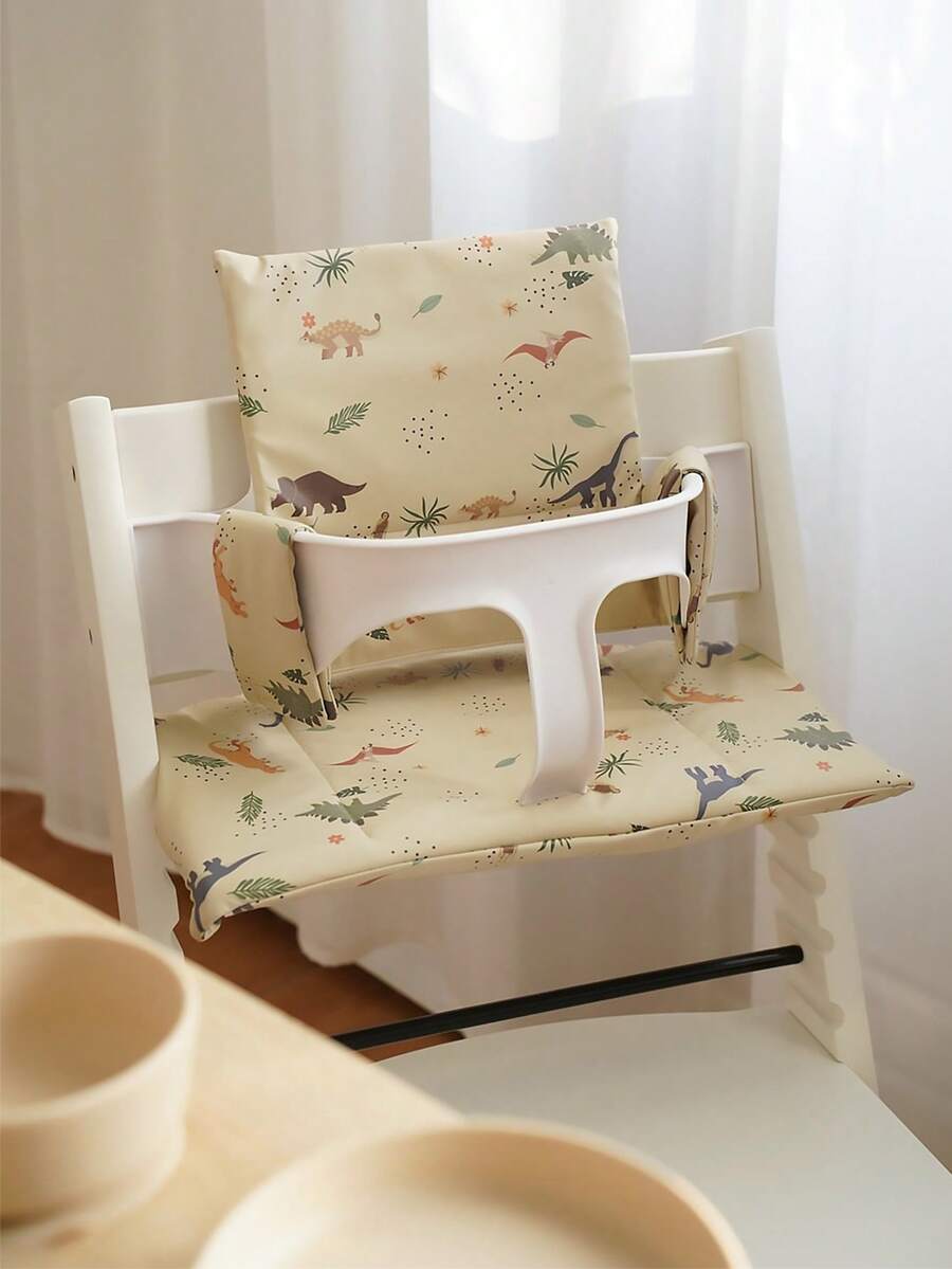 一套恐龙和独角兽印花软垫，适用于Stokke Tripp Trapp高脚椅，舒适透气，可机洗。 - 彩色 - 查看 1