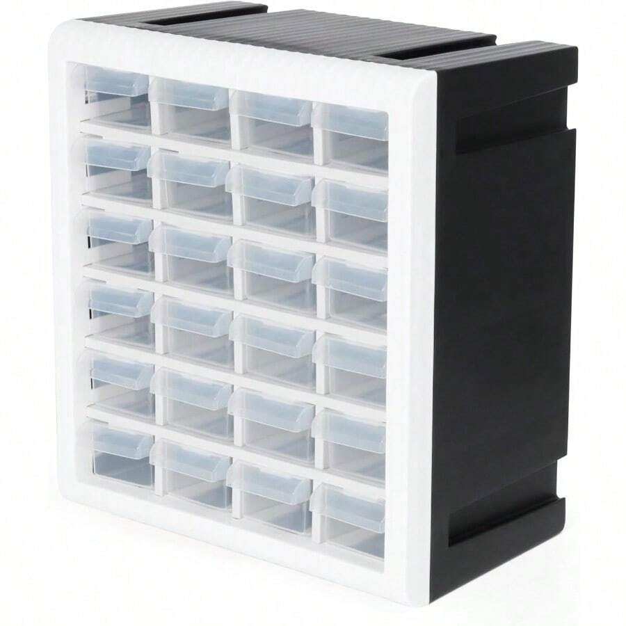 Craft Cabinet Organizer, 24 Drawer Plastic Parts Cabinet, Tool Storage Box For Screws, Nuts And Small Parts - Screw Organizer - View 1