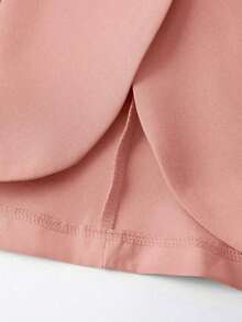 Blazer casual de mujer con botones y mangas 3/4 para uso en casa y al aire libre - Rosa - Ver 8