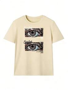 Stylish And Aesthetic Short-Sleeve T-Shirt, Fashionable Short-Sleeve T-Shirt For Spring And Summer 2026, Made In Mexico, 180 Grams. Cartoon Print, Couple Design, Suitable For Indoor Or Outdoor Wear. Crew Neck, Unisex, Ideal For Office And Leisure. One-Piece Pack. - APR-P631577SLNDXZGY451 - 查看 2