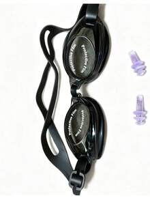 High Quality PC Lens Double Seal Ring Elastic Silicone Frame Waterproof Swimming Goggles, Suitable For Men And Women - Black - View 8