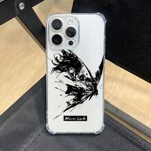 Funda para teléfono: Carcasa trasera suave y transparente anticaídas de chico de fútbol de anime de sangre caliente, compatible con 17 17e 16e 16 15 14 13 12 11 Pro X XR XSMAX 8 Plus - transparente - Ver 3