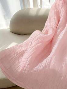 Falda casual de verano de unicolor para mujer - Rosa - Ver 3
