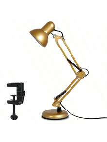 LED Desk Lamp, 3 Modes, Adjustable 360°, Fixed Base, Metal Clip - View 1