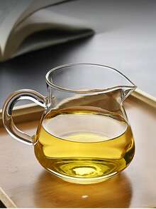 1件复古玻璃功夫茶壶，耐热高硼硅玻璃茶壶，中国功夫杯茶壶，四季皆宜，茶酒两用，家用茶室，待客之道，节日礼品茶具套装 - 彩色 - 查看 11