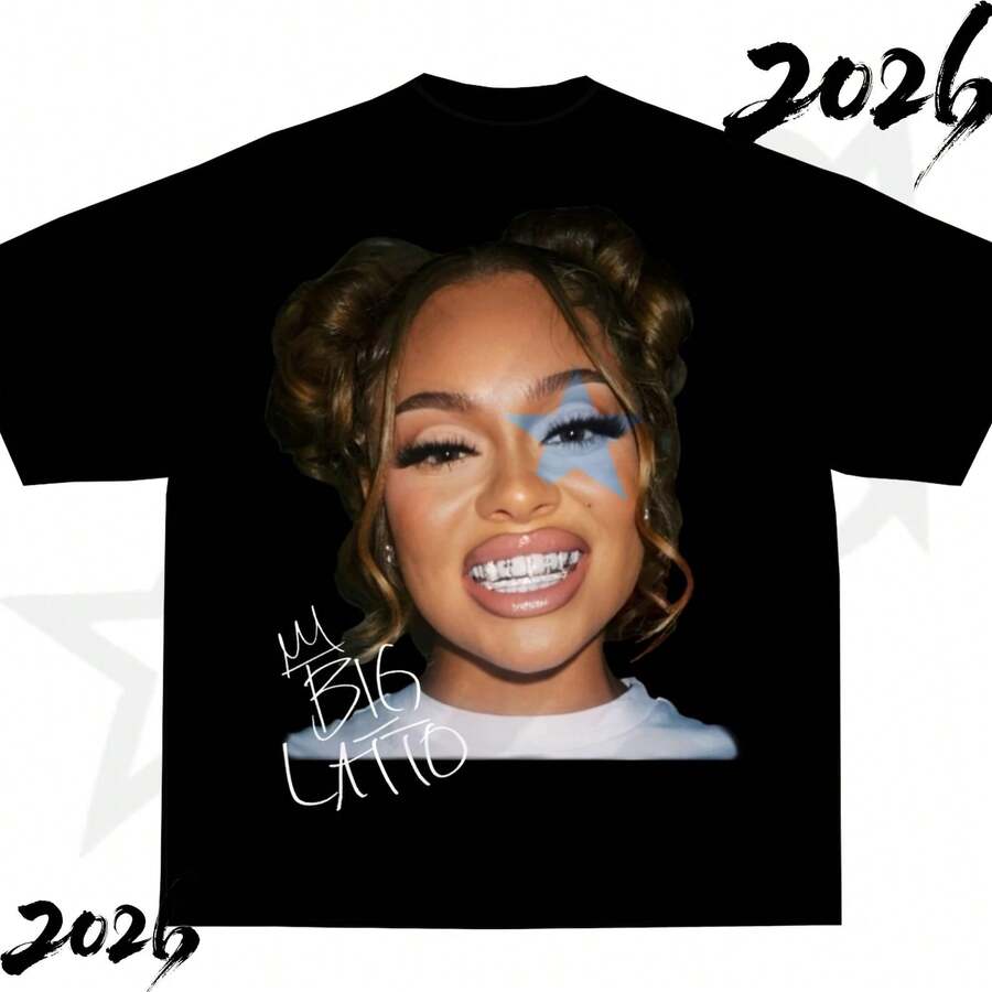 Big1 Latto1 Graphic Tee - Black - View 1