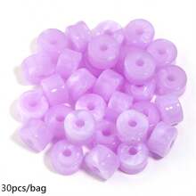 30 hạt/gói, hạt acrylic hình trụ ngắn 12*8mm, màu nhuộm tie-dye, hạt hai tông màu cổ điển thanh lịch, thích hợp làm đồ trang sức, vòng tay DIY, dây chuyền điện thoại, vòng cổ. - Sự khuếch tán của các hạt tròn - Xem 10