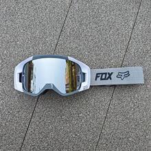 1PC In-Stock Off-Road Motorcycle Goggles, Protective Eyewear, Motorcycle Ski Goggles, Outdoor Riding Glasses - White and Gray Frame With Silver Trim - View 6
