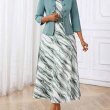 Lady Spring, Summer, Autumn And Winter Elegant Office Party New Year Ladies Dresses - Multicolor - Ver 6