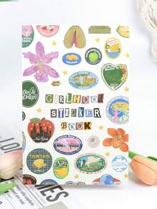 Cute Retro Sticker Book, Suitable For Decorating Diaries, Planners, Photo Albums, Crafts, Feminine Style - A - View 7
