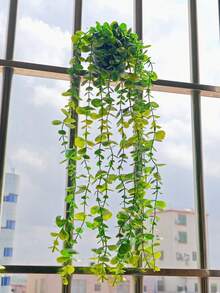 1/2件人造花瓶，仿真花與植物，適用於房間/客廳、牆面、辦公室、浴室、層架裝飾，婚禮與生日裝飾，適合春夏戶外與花園裝飾，入厝禮物 - 薄荷綠 - 查看 15