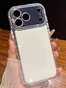 Soft Color Jelly Phone Case Compatible With 17 Pro Max, 17 Pro, 17 Air, 17, 16 Pro Max, 16 Pro, 16 Plus, 15 Pro Max, 15 Pro, 15, 14 Pro Max, 14 Pro, 15, 16, 12, 13, Anti-Drop Camera Lens Protection, Aesthetic - White - View 5