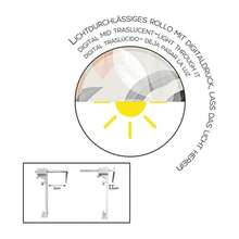 KIWI | Pack Of 2 Translucent Roller Blinds, Tool-Free Installation, Sizes From 40 To 90 Cm Wide And From 150 To 180 Cm High, Easyfix Drill-Free Installation, Available In 5 Models - 紅色 - 查看 6