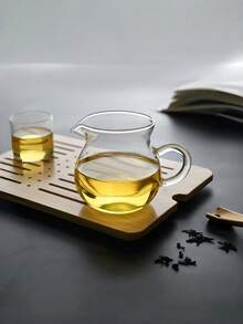 1件复古玻璃功夫茶壶，耐热高硼硅玻璃茶壶，中国功夫杯茶壶，四季皆宜，茶酒两用，家用茶室，待客之道，节日礼品茶具套装 - 彩色 - 查看 6