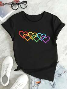 Women T-Shirts - Black - View 2