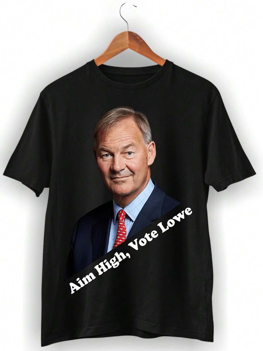 Rupert Lowe T Shirt Restore Britain Shirt Aim High Vote Lowe - 黑色 - 查看 1