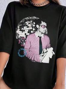 Dam-T-shirts - Svart - Visa 1