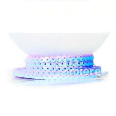 LA MIERE 1 Roll Orthodontic Rubber Chains, 2 Colors Braces Power Chains Consisted Force In Closed, Short, Long 15''Spools (Closed, 0.113u2019u2019(2.5mm), Blue &Amp; Purple)