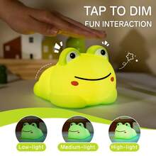 Đèn ngủ LED hình nhím dễ thương, đèn ngủ hình động vật đáng yêu, đèn ngủ cho con bú bằng silicon, đèn cảm ứng có thể điều chỉnh độ sáng, cổng Type-C, đèn ngủ LED mềm mại, quà tặng thú vị, đèn ngủ, đèn ngủ cảm ứng silicon có thể điều chỉnh độ sáng và hẹn giờ, đèn ngủ sạc USB. - Nhiều màu - Xem 9