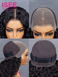 ISEE HAIR Wear Go 无胶缅甸卷发假发 13*6 透明蕾丝假发 180% 密度 16-24 英寸常规尺寸 自然色 预剪蕾丝 预拔发际线 预漂白发结 真人发 日常佩戴 女性 - SNatural - 查看 6