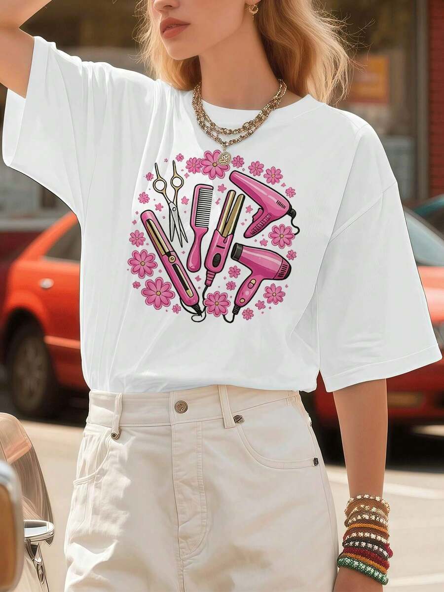 Women T-Shirts - White - View 1