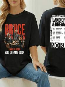 2026 Tour Bruce Springsteen And E Street Shirt  Springsteen Graphic  Bruce Springsteen Fan Gift  Rock Tour Shirt  Bruce Springsteen Merch - Black - View 1