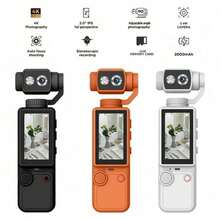 Action Camera With 180° Rotating Lens, Supports Auto Focus. Portable Design Suitable For Outdoor Vlog, Lightweight And Flexible Body, Super Convenient For Recording Life. - Multicolor - View 7