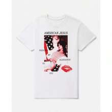 American Jesus Pledge T Shirt - Nessa BarrettShirt For Women Camiseta 100% Algodón Unisex - Playera Casual Premium de Corte Cómodo - Blanco - Ver 1