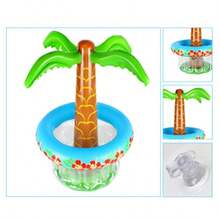 RiToEasysports Inflatable Palm Tree, Inflatable Beer Cooler In The Shape Of A Tree, Portable And Lightweight For Summer Parties - Green - View 3